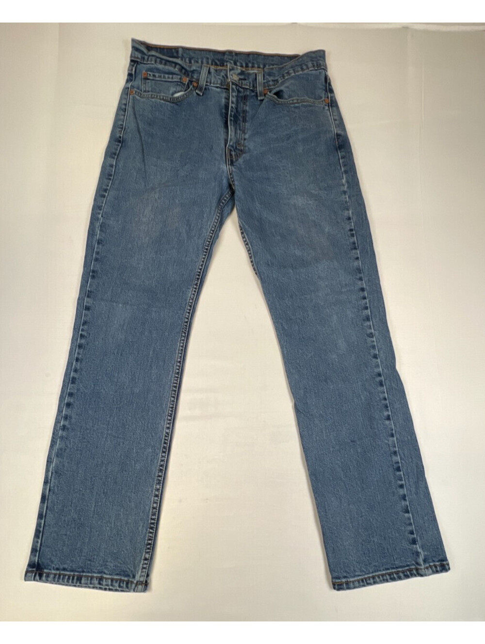 Levi Strauss Men's Jeans 514 Straight Fit Blue Denim Size 35x32